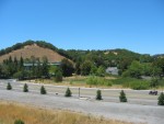 Typical Northern California Dry Country Hills and Vegetation. Note Pure Blue Sky Symptom of Near Zero Humidity!  View continued from previous photo.  .Novato, CA. (Photo = 118-1802.JPG )