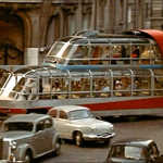  Pictured here is a Citreon U55 Currus Cityrama tour bus, its unique, futuristic design garnered much attention on the 1950s Paris streets. Anthony McWatt, who has been involved in some research on Sarah Vinke, notes how the bus reminds him of the 1950 film "Forbidden Planet" with Robbie the Robot & Lesley Nielsen. This bus is likely similar to the buses Sarah and her students may have rode in while touring Paris! 

McWattEml}A..}OceanlLinerTvl=SarahVinke=Citroen U55 Cityrama Currus (5)