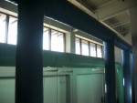 View of the Passive Solar Collector Windows Looking More to the West.   This view is from the third level landing overlooking the second level hallway.  Science Building,  USCA Campus, Aiken, SC.  ************************************  (Photo = 4998BrtAdj ...... WayPt = `000 |w|' 420 ft)