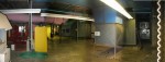 General Panorama View of HVAC Equipment Room. At the Extreme Right You Will See the Roll Door that Leads To the Equipment Lowering Pit. This has been Mentioned and Shown Previously.  Notice that this four photograph panorama view swings more than 90 degrees from left to right. All the equipment you see in this panorama, you have seen previously. Can you identify it? Ready for your exam?  HVAC Equipment Room, Basement of Science Building, USCA Campus, Aiken, SC.  ************************************  (Photo = 5163+3scz ...... WayPt = `000 |w|' 420 ft)